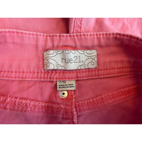 Junior Women's RUE 21 Jeans Rusty Pink Size 7/8 - Picture 3 of 9
